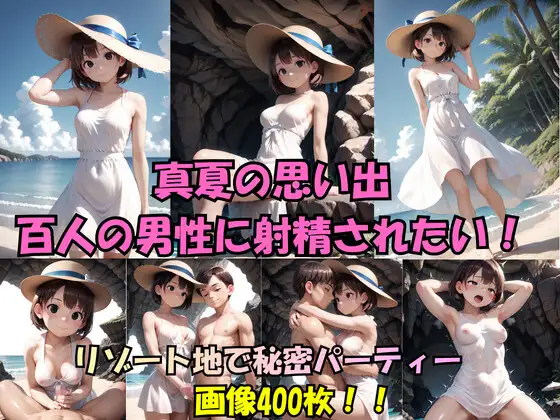 真夏の思い出。百人の男性に射精されたい ジャケット画像