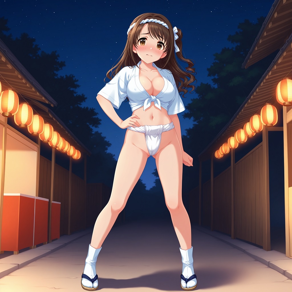 地図に載ってない村のロケでHな祭りに参加する事になったアイドル 島〇卯月編_1