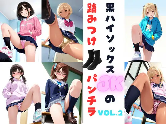 黒ハイソックスJKの踏みつけパンチラ Vol.2 ジャケット画像