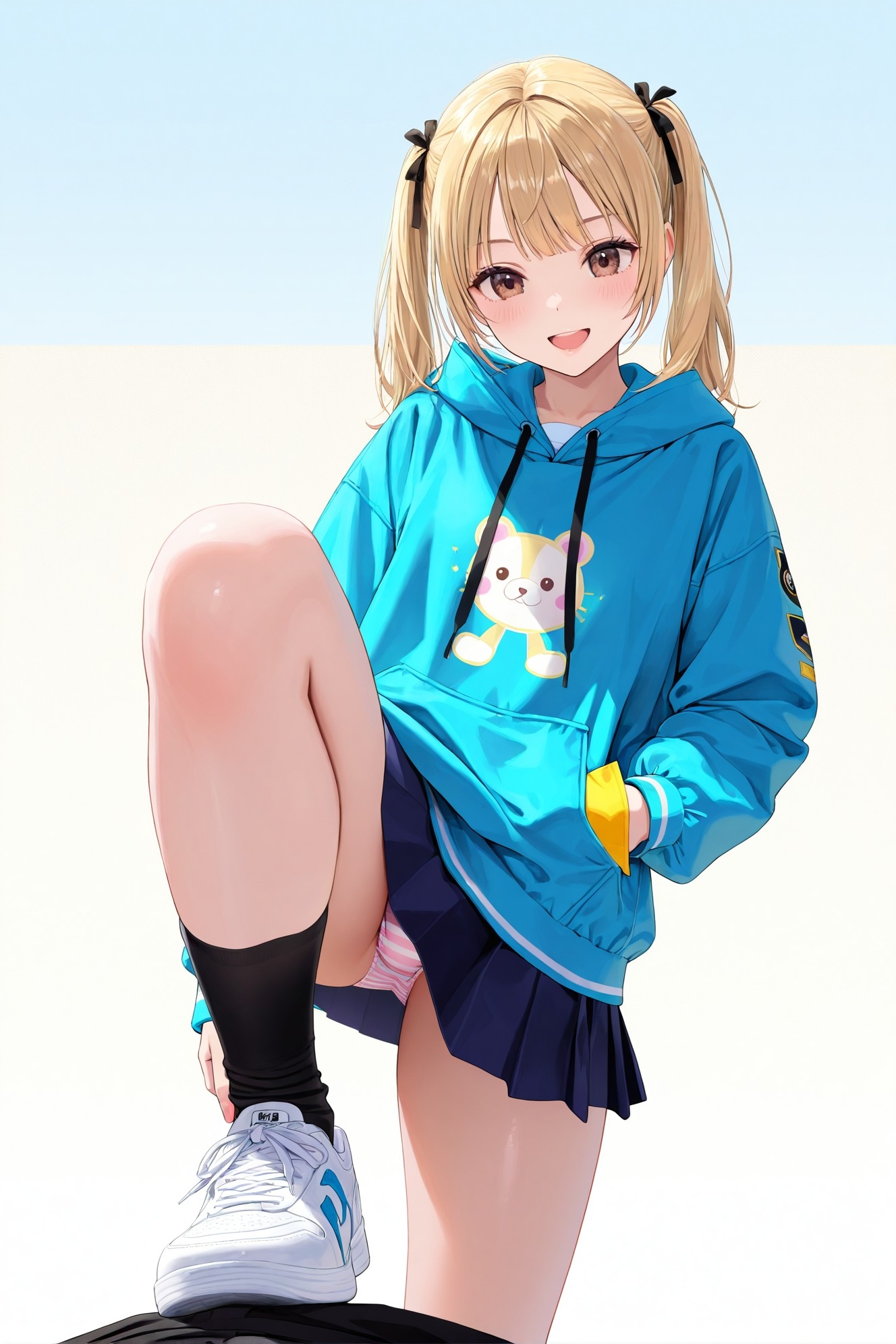 黒ハイソックスJKの踏みつけパンチラ Vol.2_5