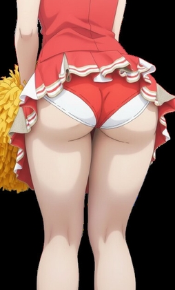 チアガールになって潜入捜査中の処女刑事は大きなお尻の割れ目に食い込むアンスコとはみだし白パンティで観客の男を勃起させ、自身は性器に食い込むパンティに喘ぐ