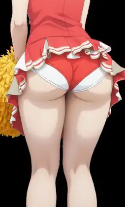 チアガールになって潜入捜査中の処女刑事は大きなお尻の割れ目に食い込むアンスコとはみだし白パンティで観客の男を勃起させ、自身は性器に食い込むパンティに喘ぐ