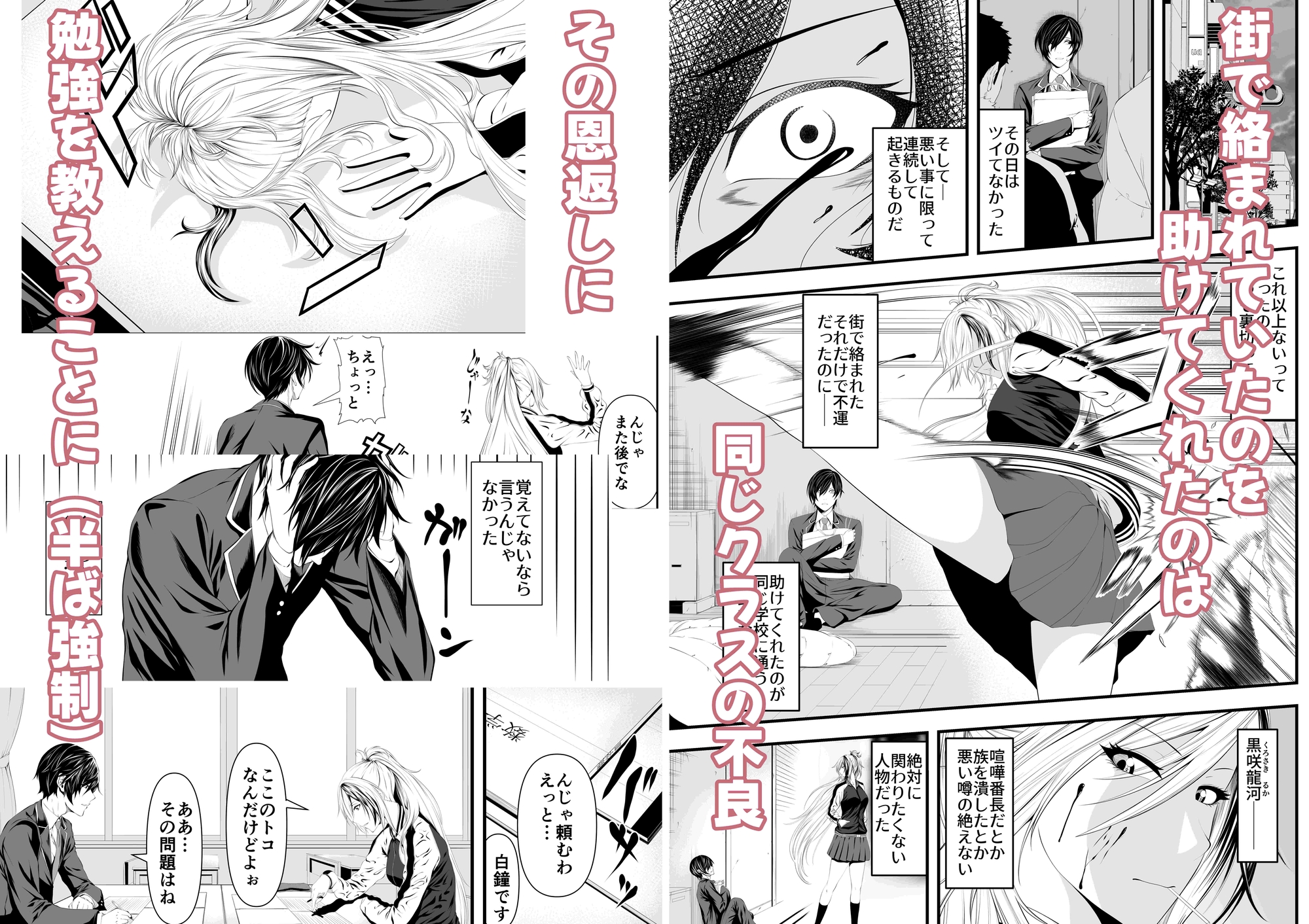 不良少女の髪は恋で黒に咲く-2