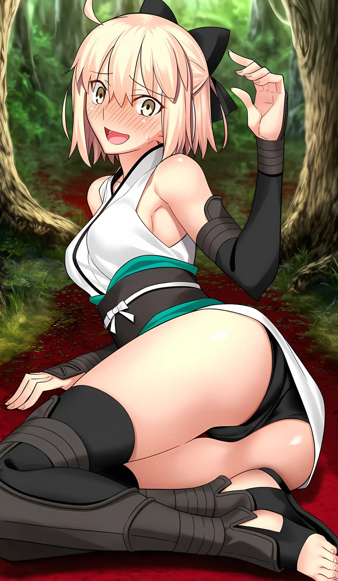 沖田ちゃんのエッチなAIイラスト集 サンプル画像 2