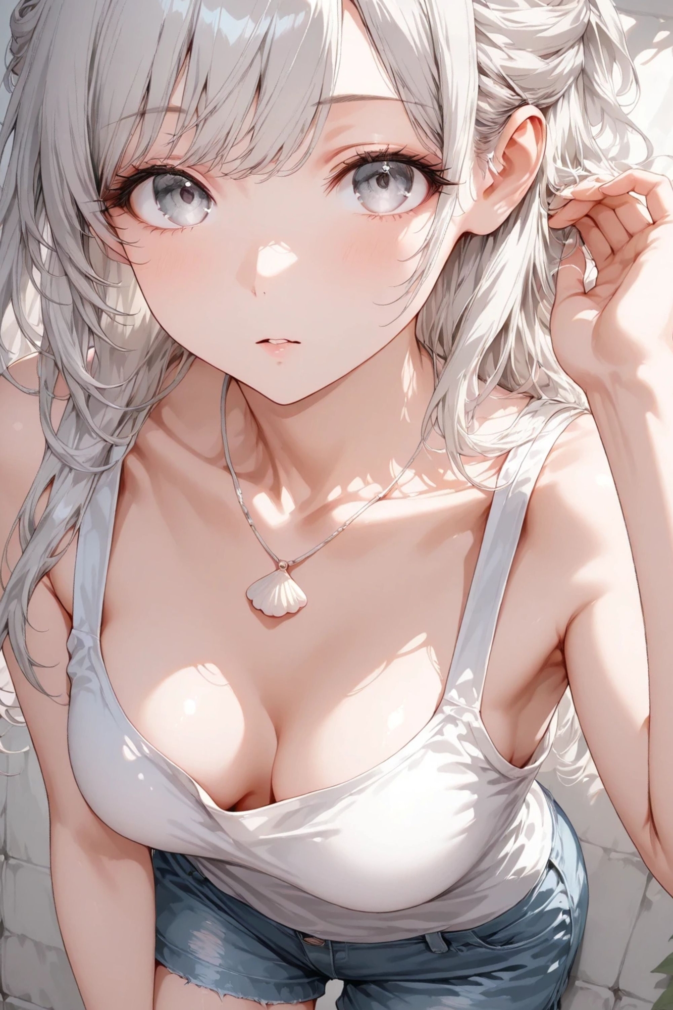 白雪 - 白い壁 - ヌードイラスト集_2