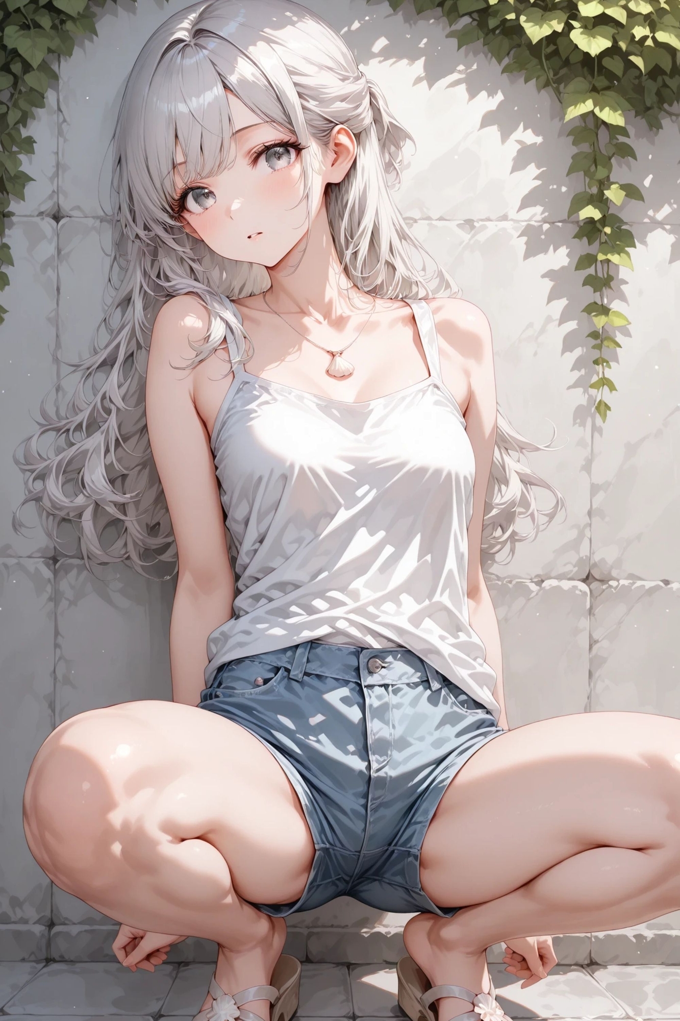 白雪 - 白い壁 - ヌードイラスト集_3