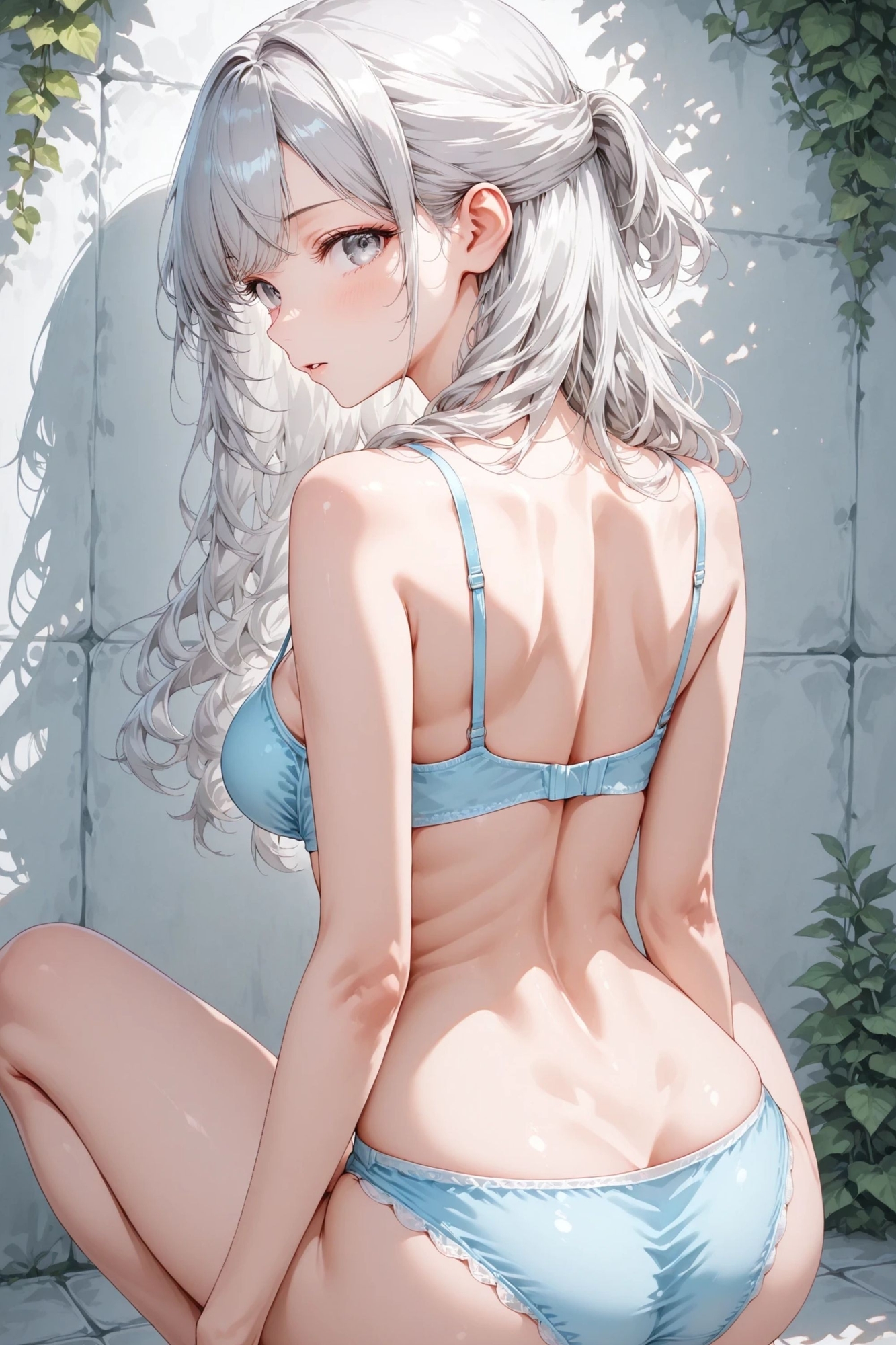 白雪 - 白い壁 - ヌードイラスト集_5