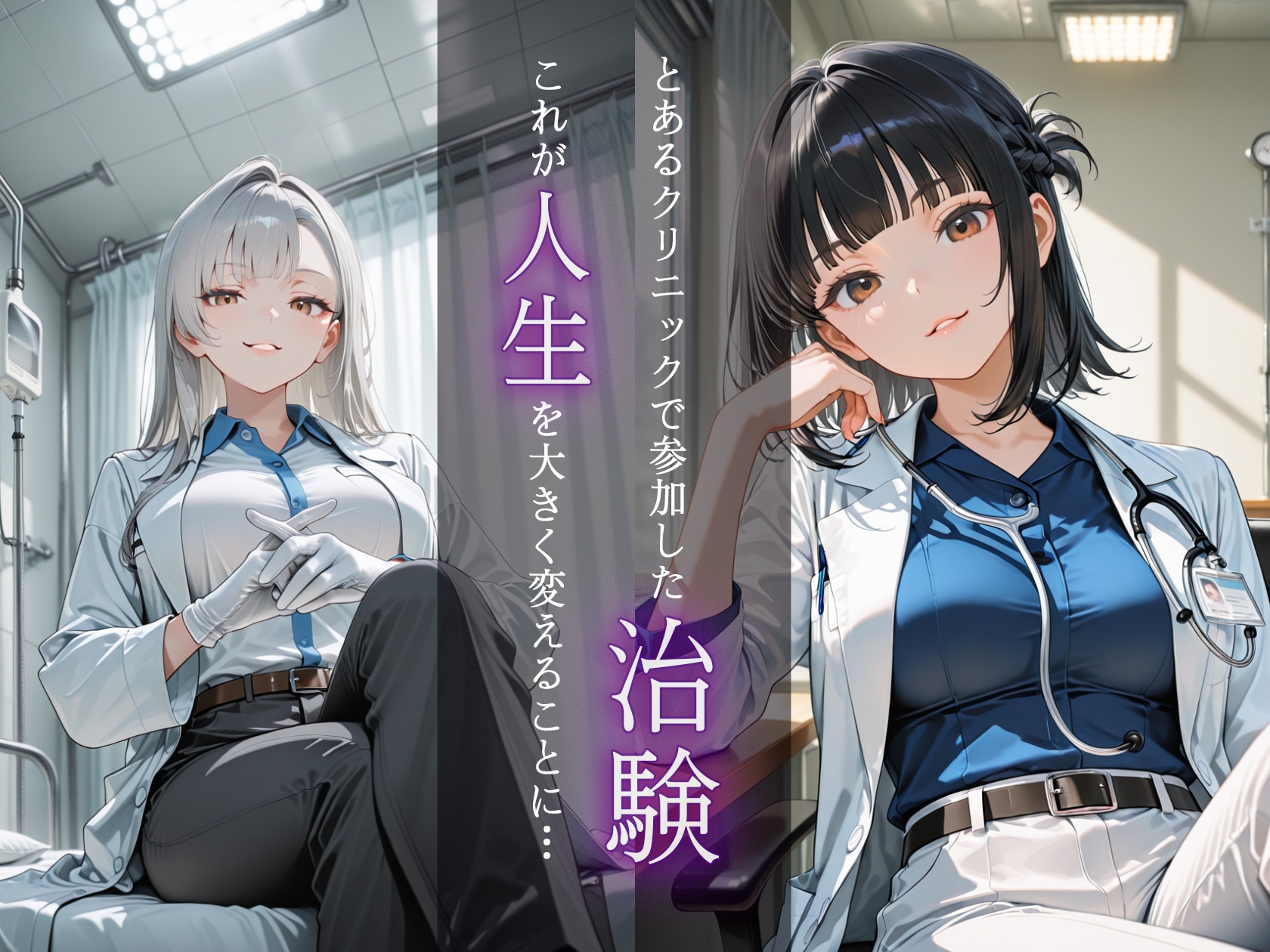 ドS女医の実験台になったら朝から晩まで徹底搾精された話 サンプル1