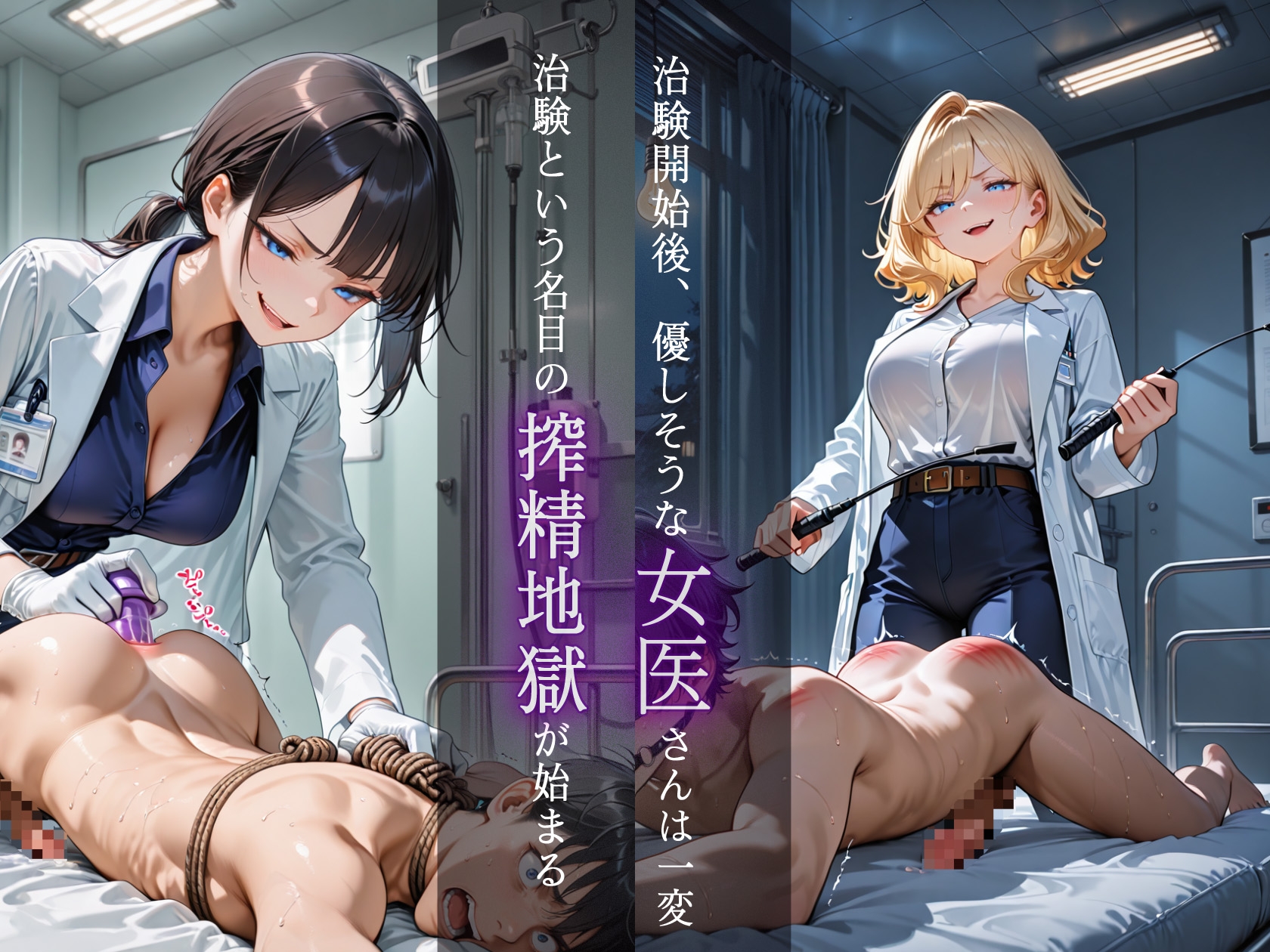 ドS女医の実験台になったら朝から晩まで徹底搾精された話 サンプル2
