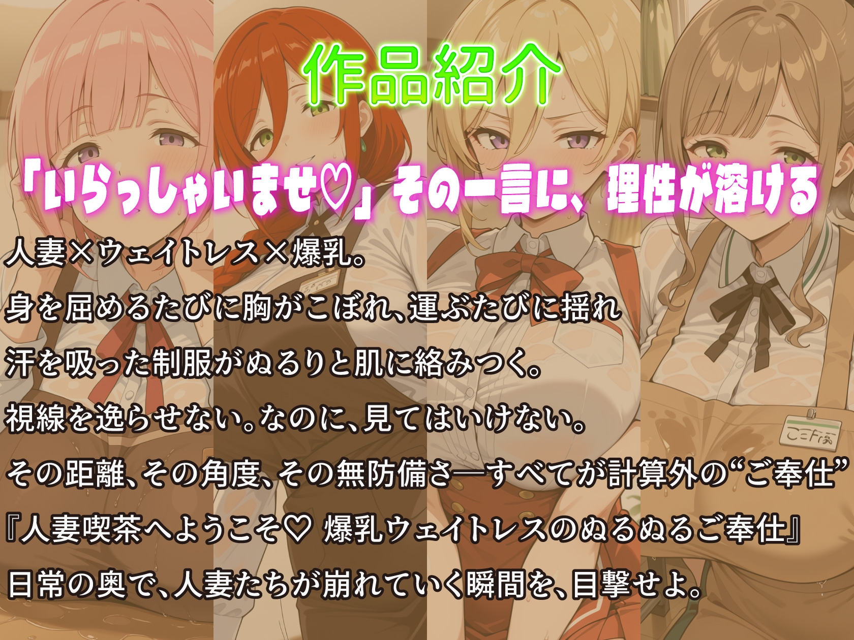人妻喫茶へようこそ！爆乳ウェイトレスのぬるぬるご奉仕_1