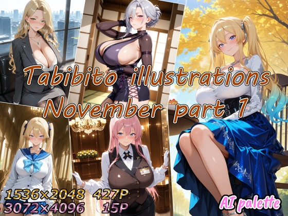 【AIPalette】構成した完全版アーカイブです『Tabibito illustrations November part1』