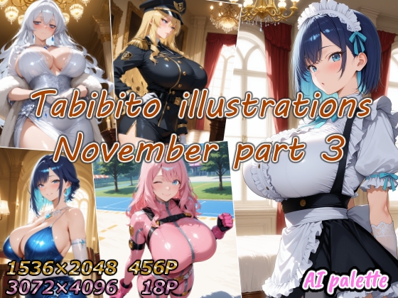 【AIPalette】構成した完全版アーカイブです『Tabibito illustrations November part3』