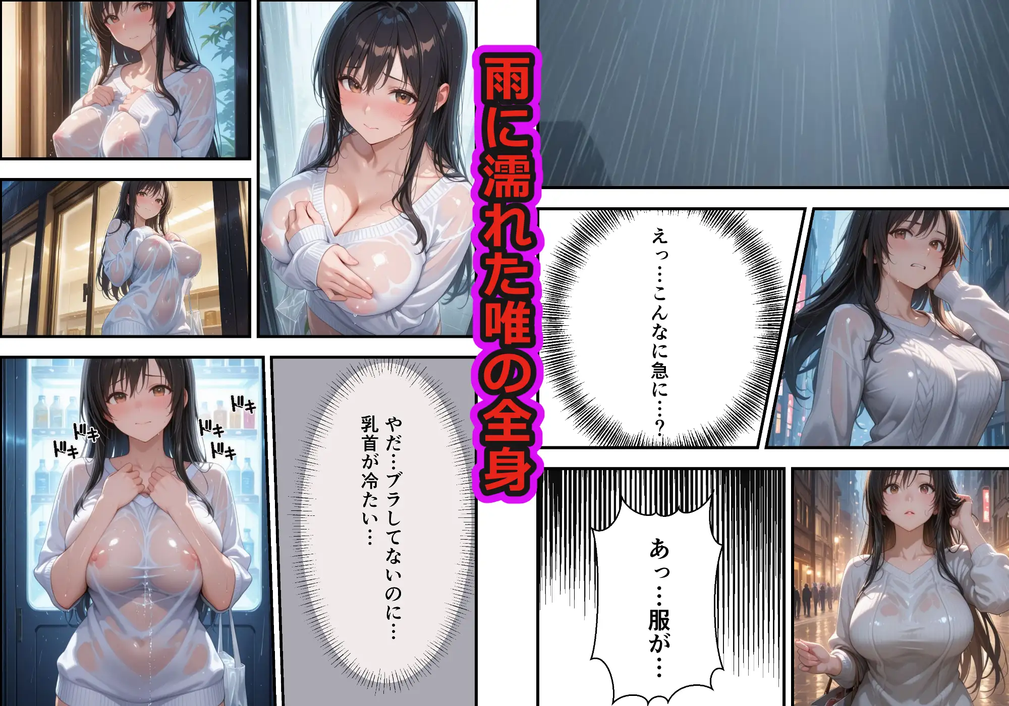 雨に濡れて透けたら…我慢の限界でした サンプル画像 2