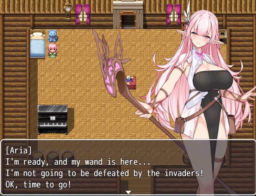 Aria, horny Elf Princess