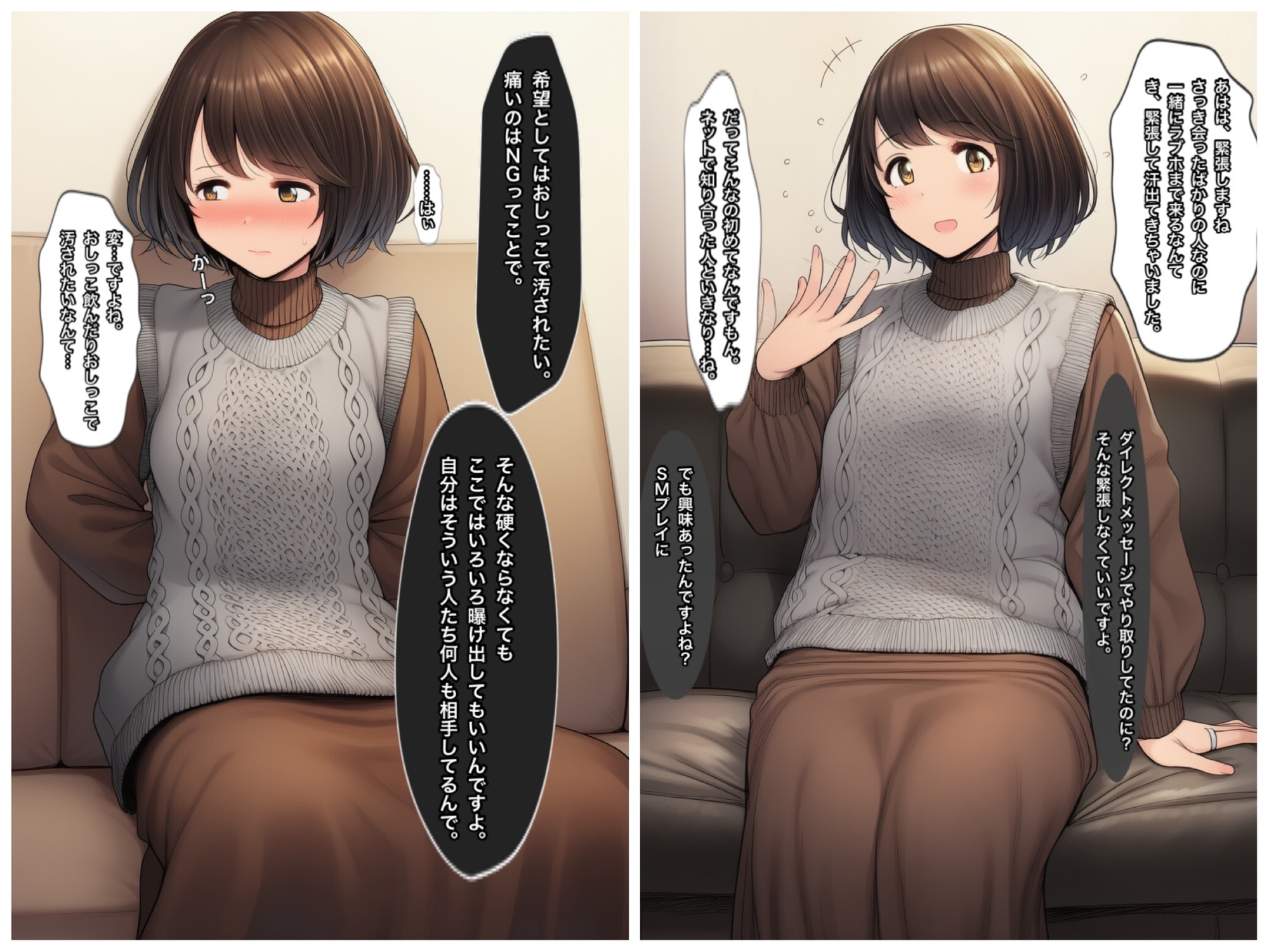 ドMな女 おしっこで汚されたい清楚でスレンダーなショートヘア美女_2