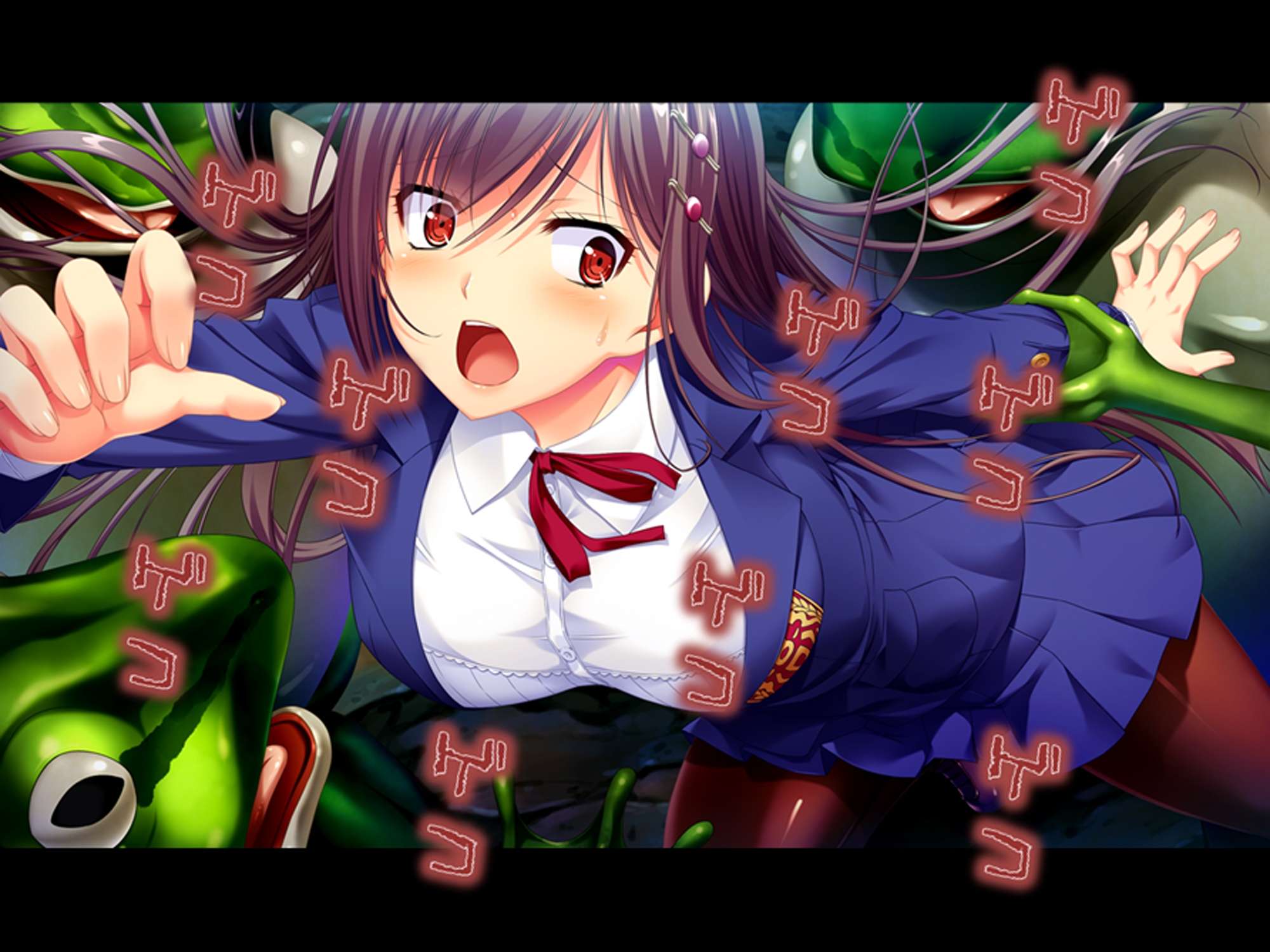 巨大生物に絡め取られた少女がネバトロ攻めで快楽堕ち  <総集編> 画像2