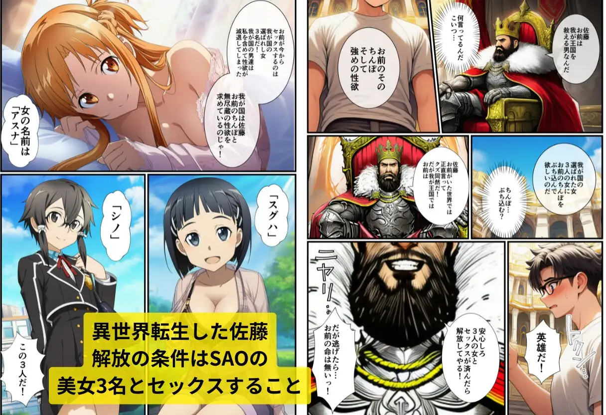転生した俺がSAOの美女とハーレムセックスした件 サンプル画像 2