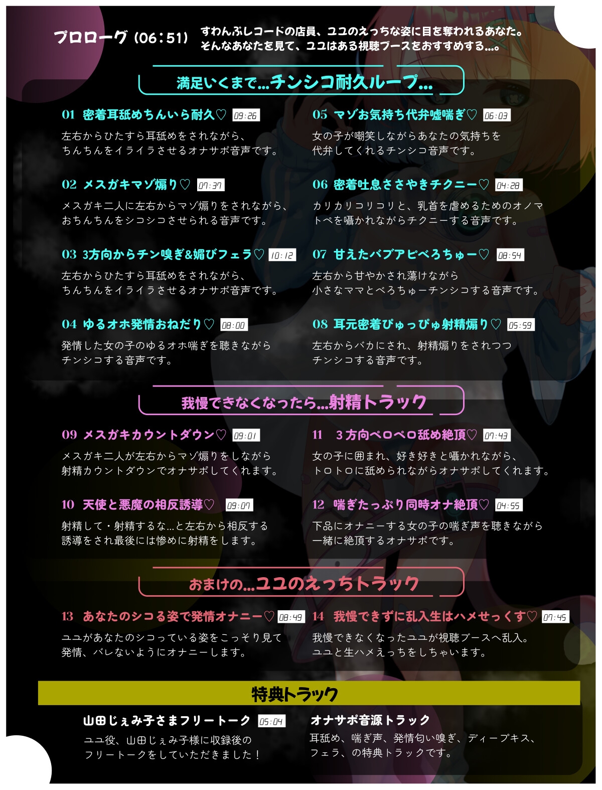 【7日間50%割引】ちんいらオナサポ視聴ブース♡ ～どすけべな○リっ娘のオナサポ音声が聴ける路地裏レコードショップ ガチオナと生はめパコパコもあるよ♡～ 画像4