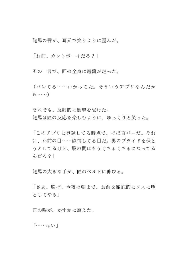 硬派カントボーイはヤリチン攻めに即堕ち~メスまんこを朝まで犯され、クズ男の同棲彼女にされるまで~ 画像2