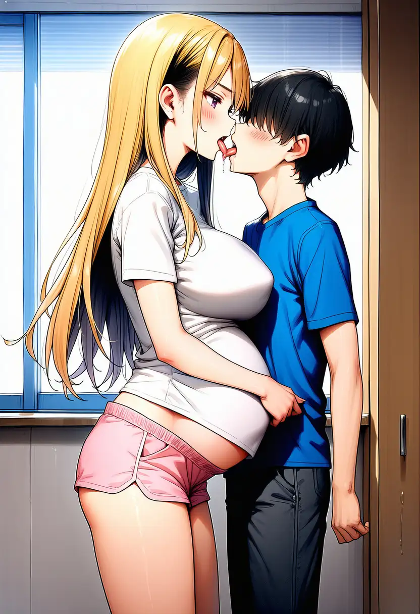 ギャルのクラスメートとsexして妊娠させて出産させてを2回 サンプル画像 10