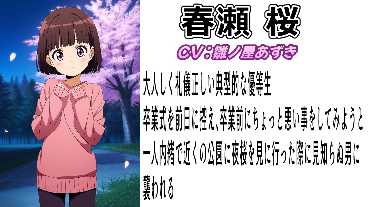 (出演声優4名)春夏秋冬レ○プ〜どこにでもあるありふれた被害〜 画像2