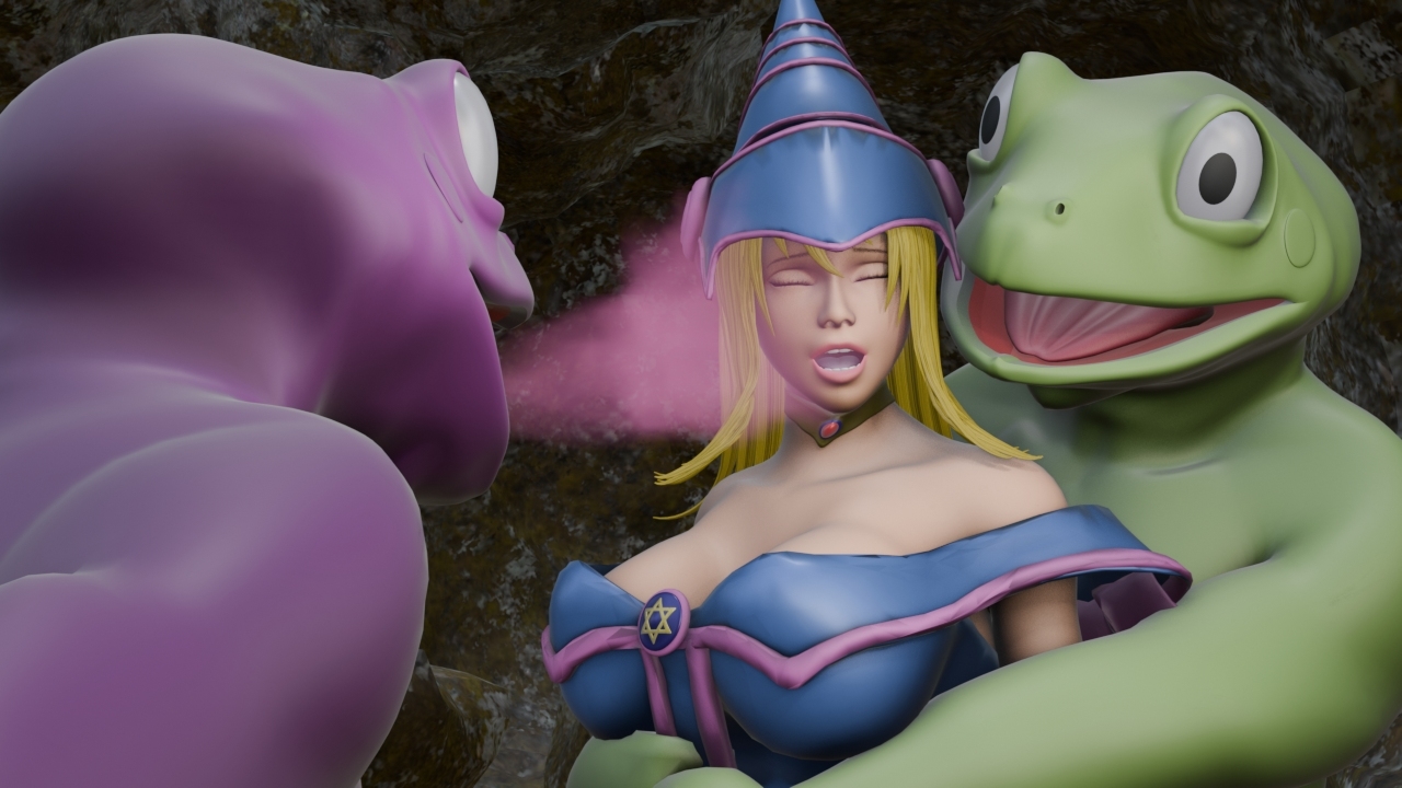 敗北の黒魔導士 ～魔物蛙の毒息に堕ちる～ 画像2