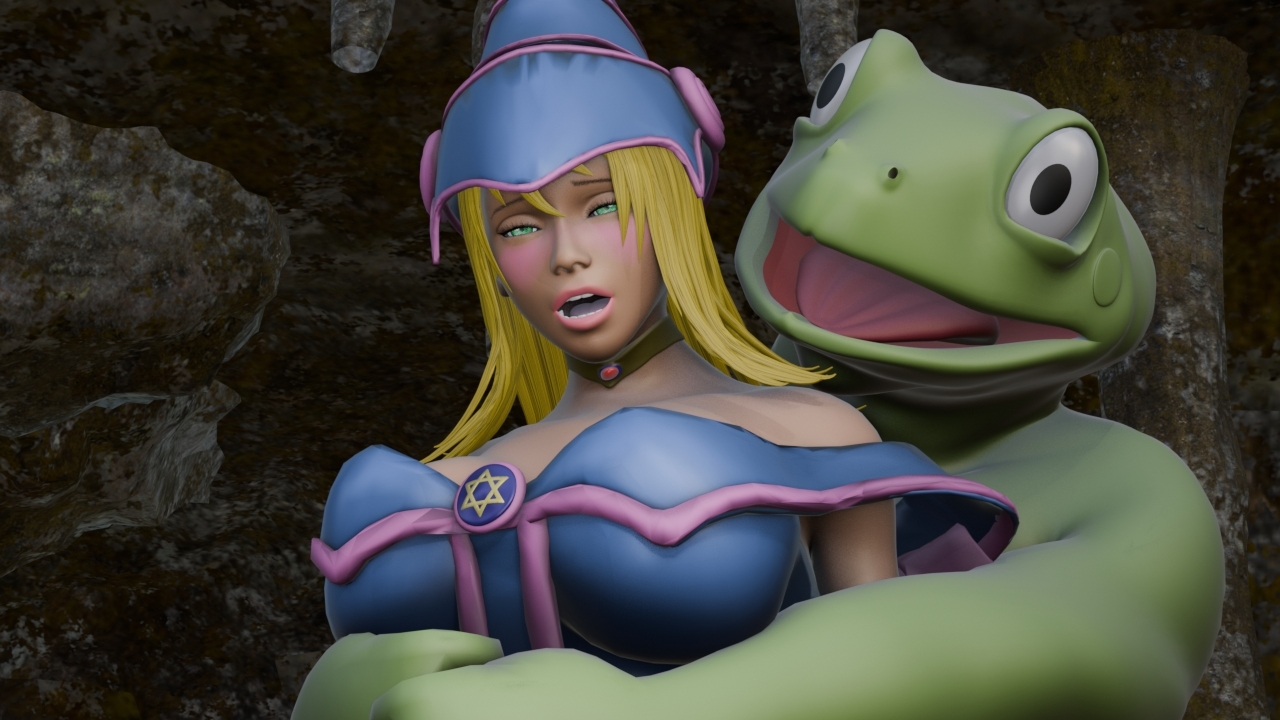 敗北の黒魔導士 ～魔物蛙の毒息に堕ちる～ 画像3