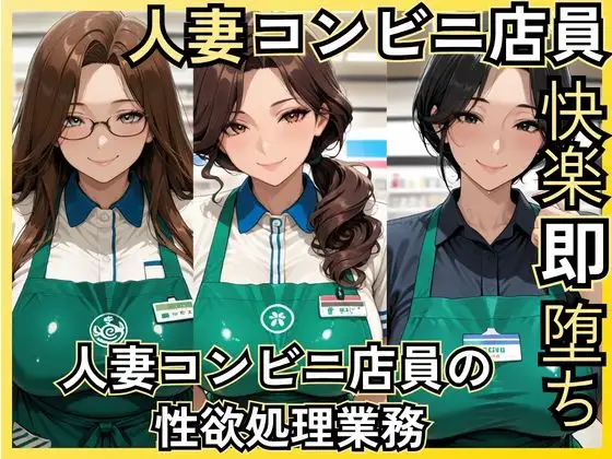 人妻コンビニ店員快楽即堕ち〜人妻コンビニ店員の性欲処理業務〜 ジャケット画像