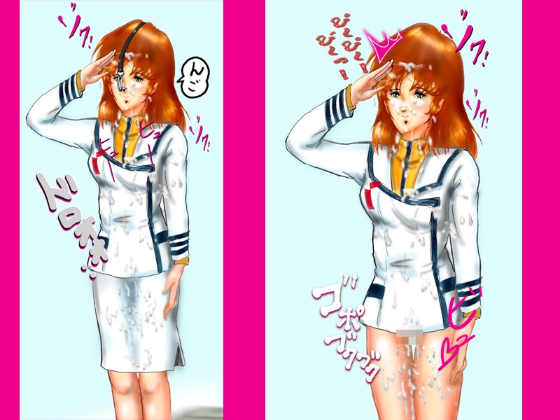 無様な中尉の鼻フック 画像1