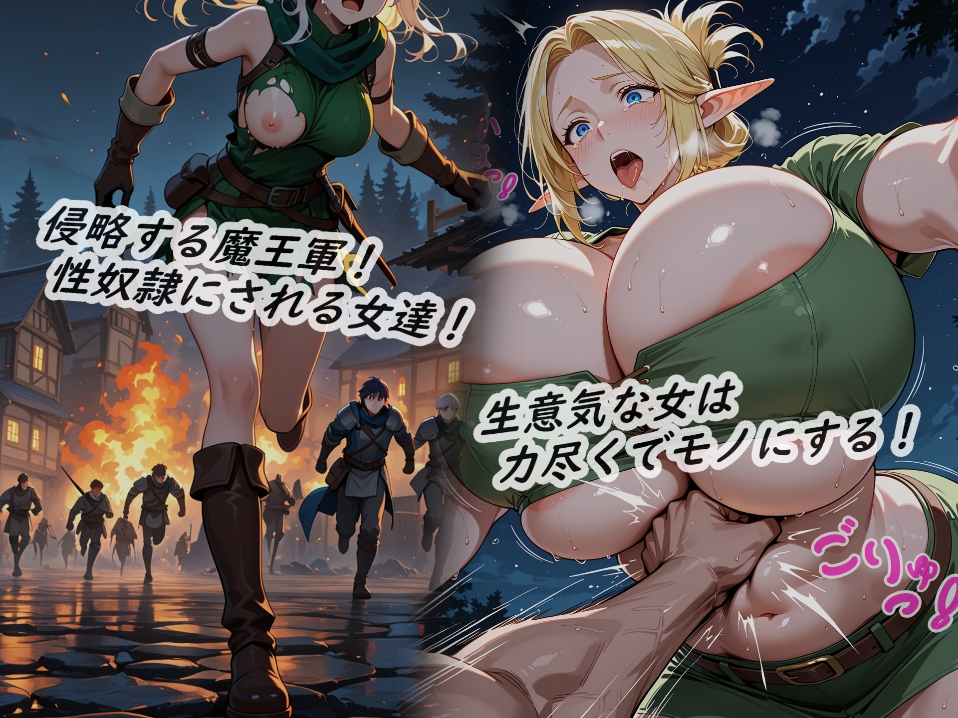 イラストノベル『転生した死霊術師はエルフの人妻剣士を…』_1