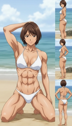 ミラージュ・ゼロ:潜入・白ビキニの水着捜査官 南原めぐみ:極太腿のハイキックで悪を断つ！