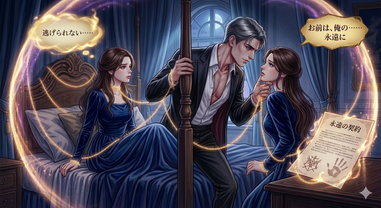 『離縁予定の冷血公爵様、なぜか私をベッドから逃がしてくれません〜薬師令嬢は夜の解毒も命じられています〜』 画像1