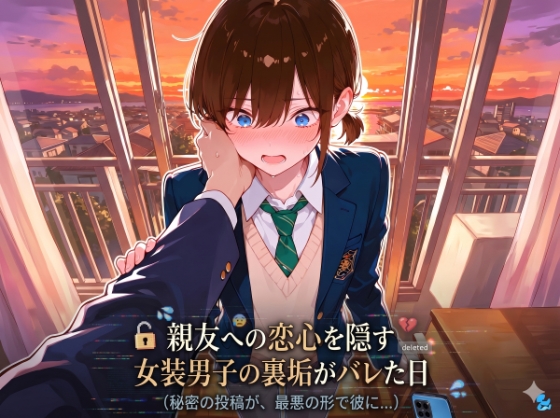 さらに最悪なことになってしまう【親友への恋心を隠す女装男子の裏垢がバレた日】　by　LagusWorks