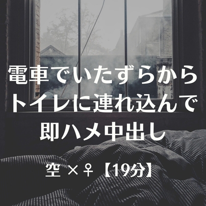 電車でいたずらからトイレに連れ込んで即ハメ中出し