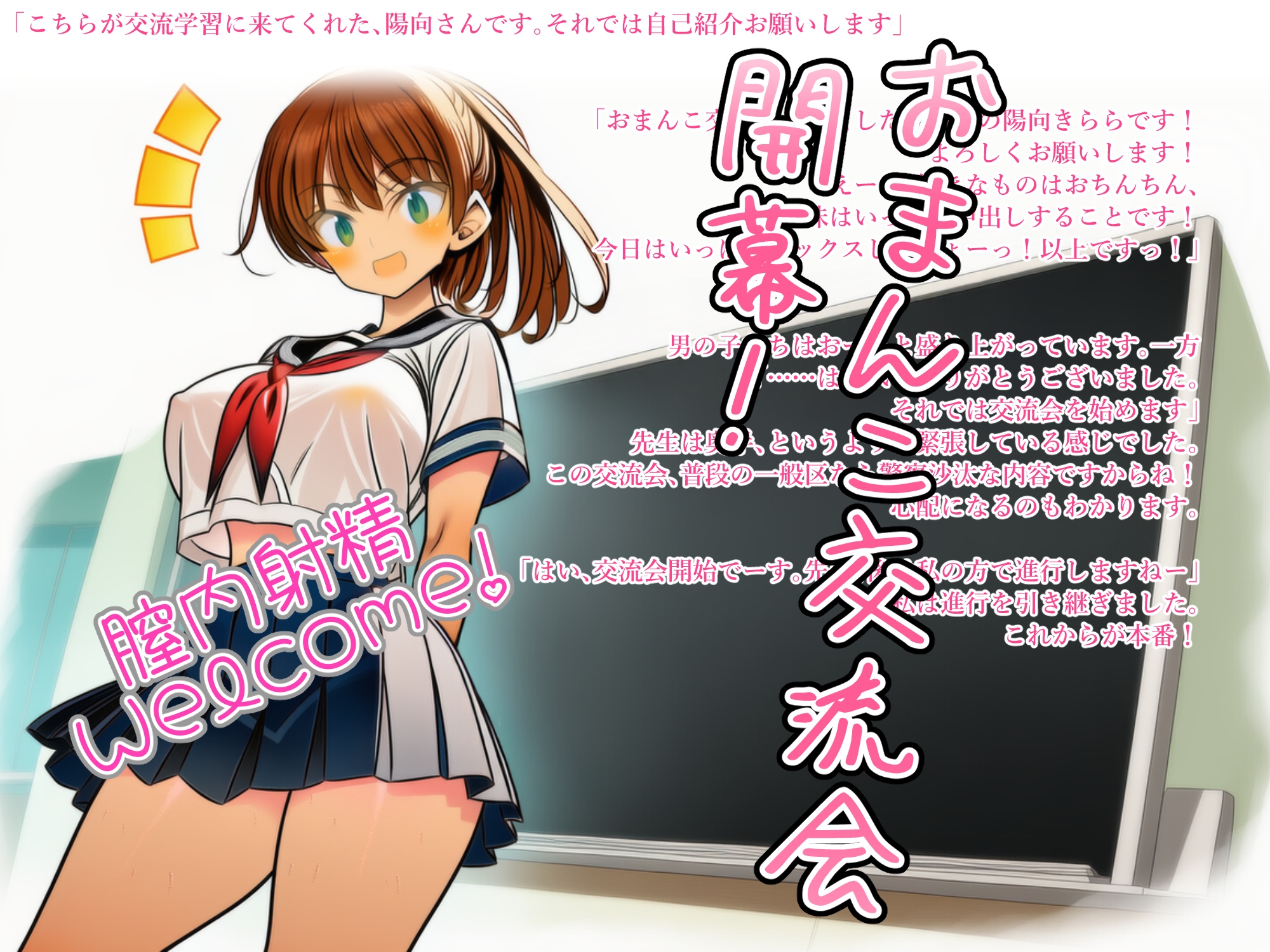 私たち性教育特区から来ましたっ！おまんこ交流会で種付け孕ませ大乱交しようよっ_1