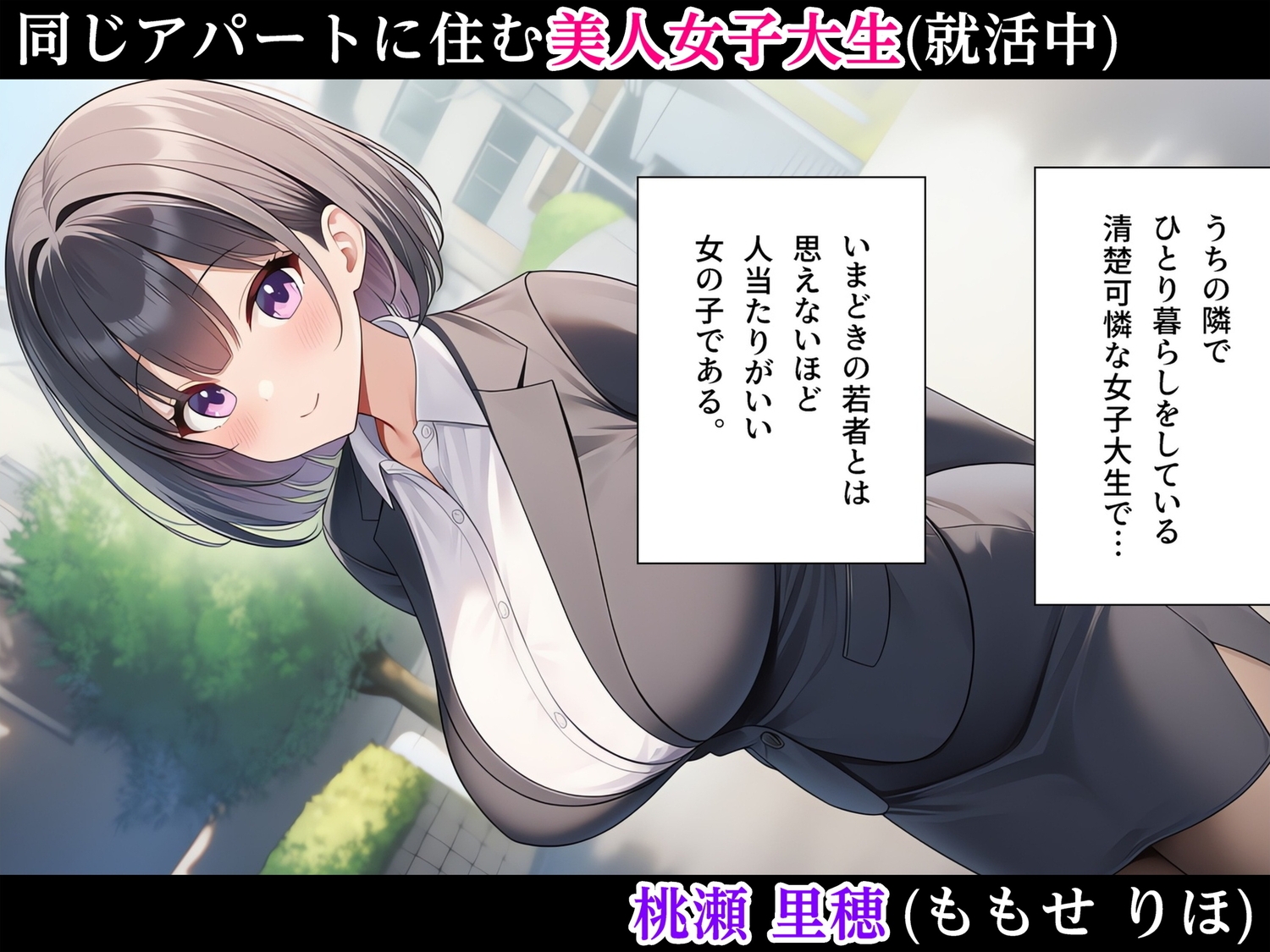 お隣の就活生になぜかめちゃくちゃ慕われ宅飲みしているうちにいい感じになって毎日エロいことをしまくるようになる話～初体験編～_1