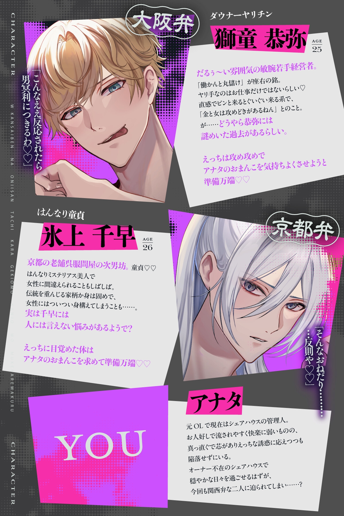 【濃密♡141分】W関西弁なお兄さんたちから激甘感情を向けられまくる奪われ溺愛レ○プ〜君はヤンデレシェアハウスの管理人さんスピンオフ2〜 サンプル画像1