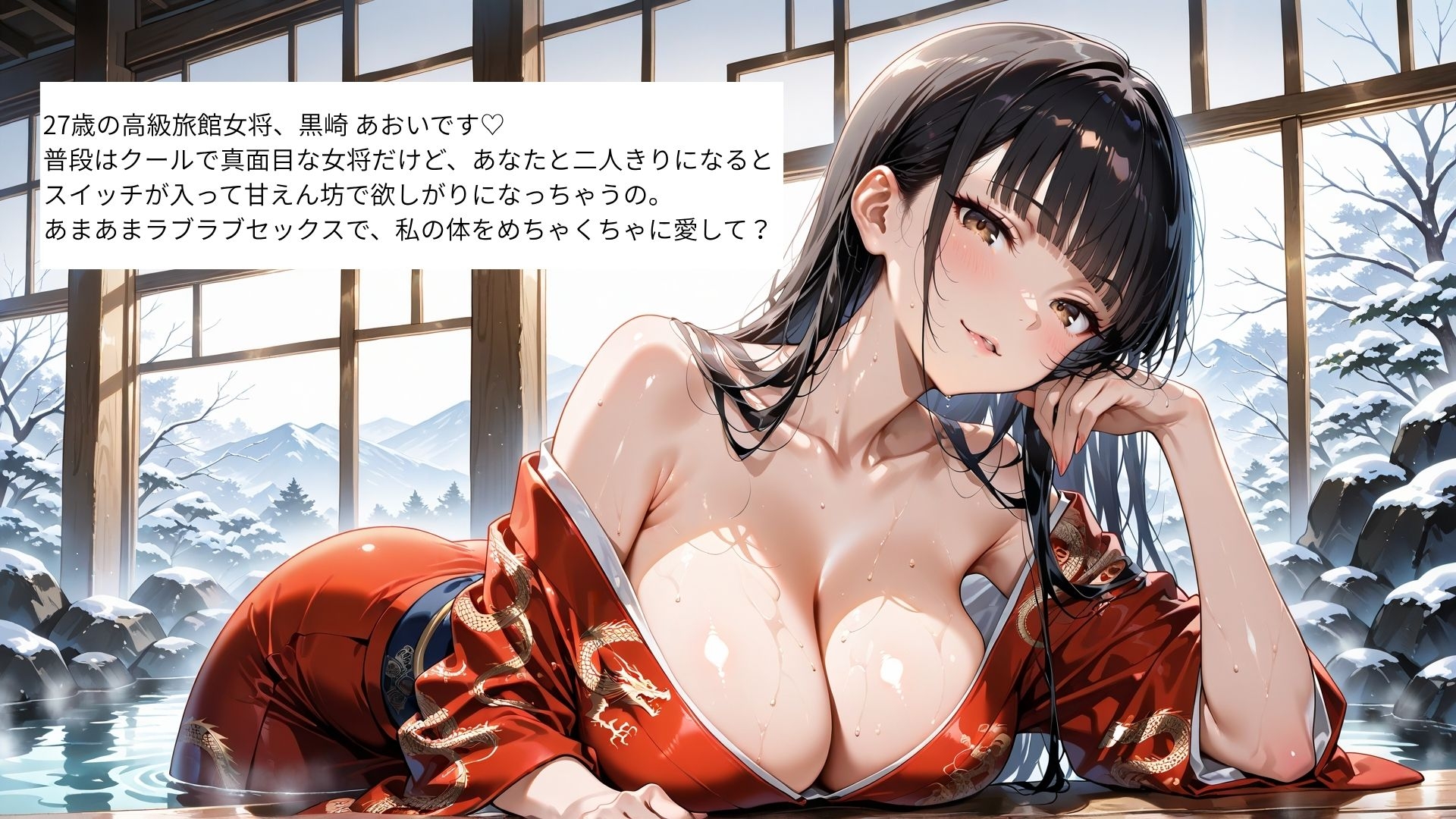 【4K高画質】高級旅館の爆乳ギャル女将3人とあまあまラブラブセックス_5