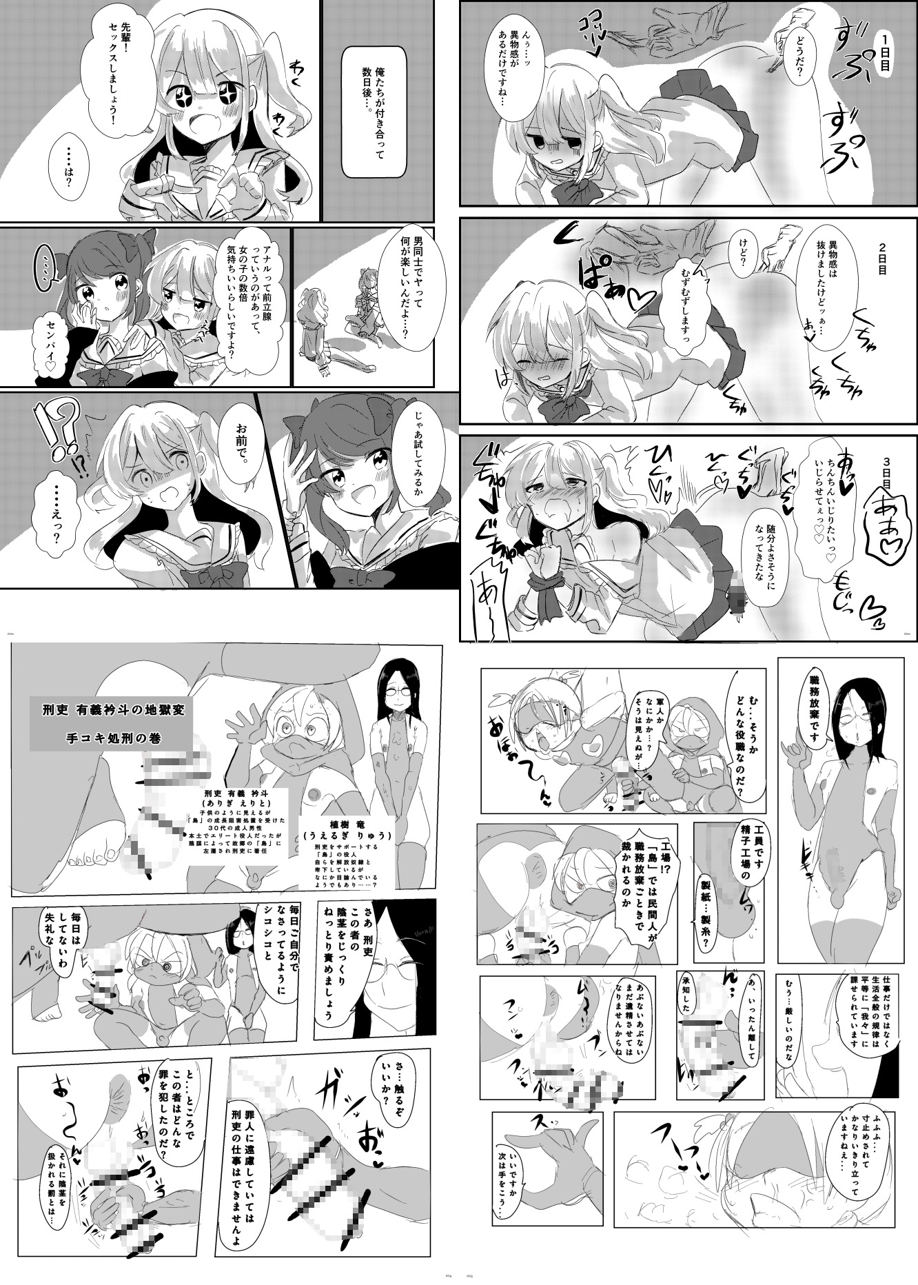 女装男子×女装男子合同誌 ゴム手袋で開発特集号 画像3