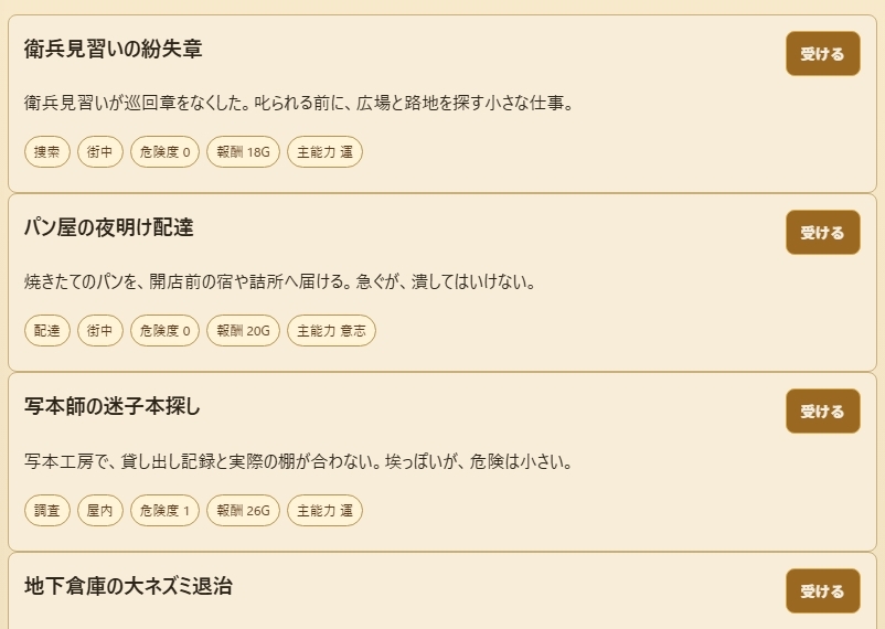 冒険者の日常:銀の雄鶏亭の五つの挑戦印 画像2