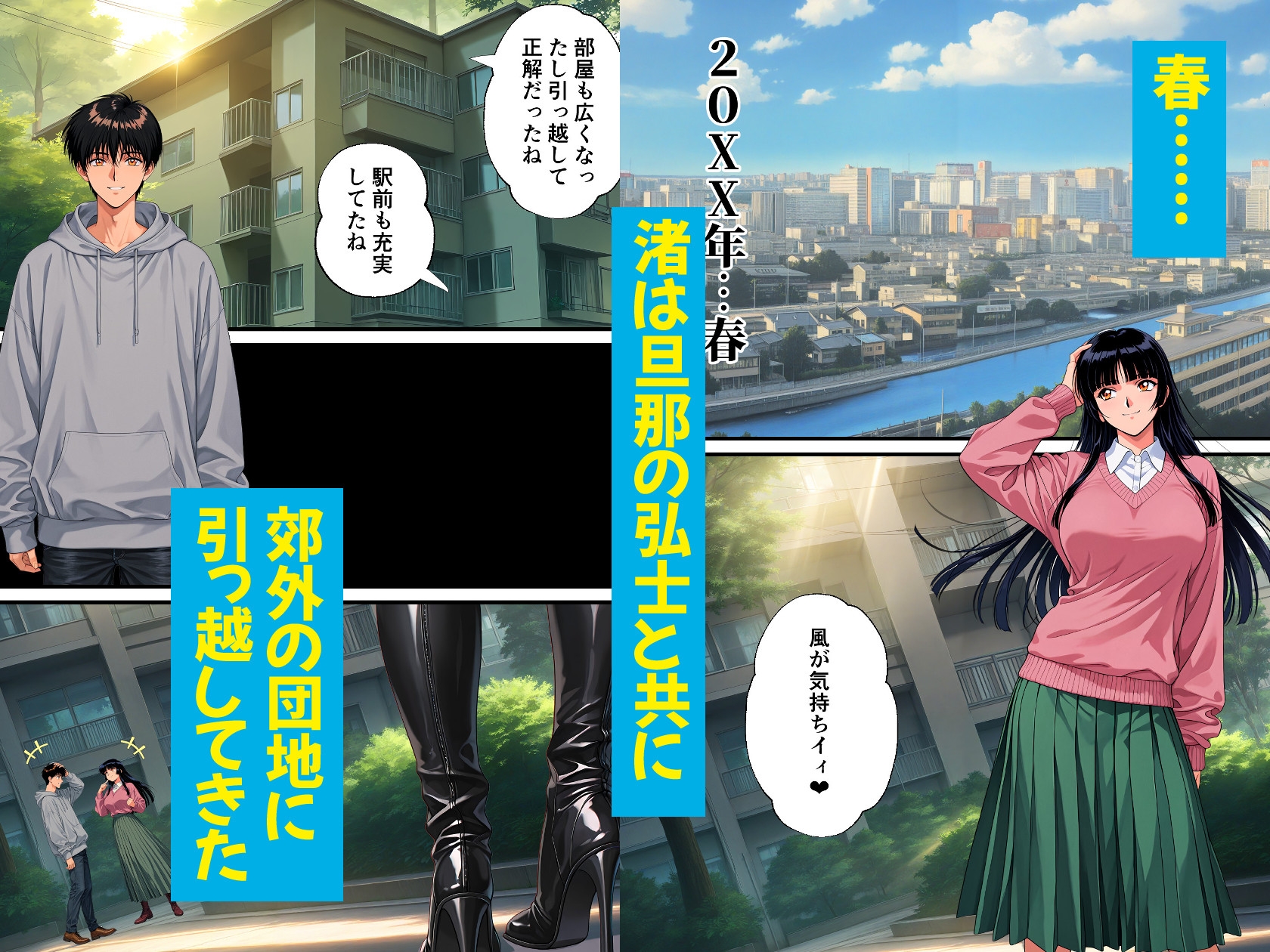 【サークル闇鍋花火】ここぞとばかりに羽目をはずしてしまうのだった―――『団地妻NTR2 -過程(Side B)-～清楚妻が淫乱ビッチ妻に堕ちるまで～』2