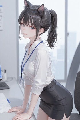 【猫耳女子社員】　by　ジャンル