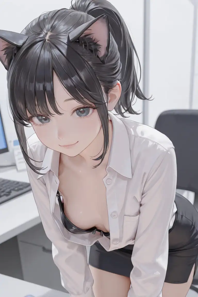 猫耳女子社員 サンプル画像 4