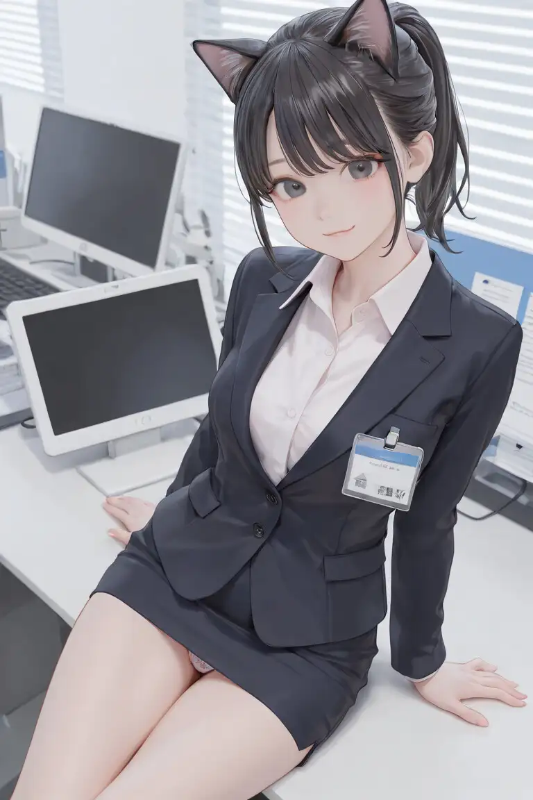 猫耳女子社員 サンプル画像 5
