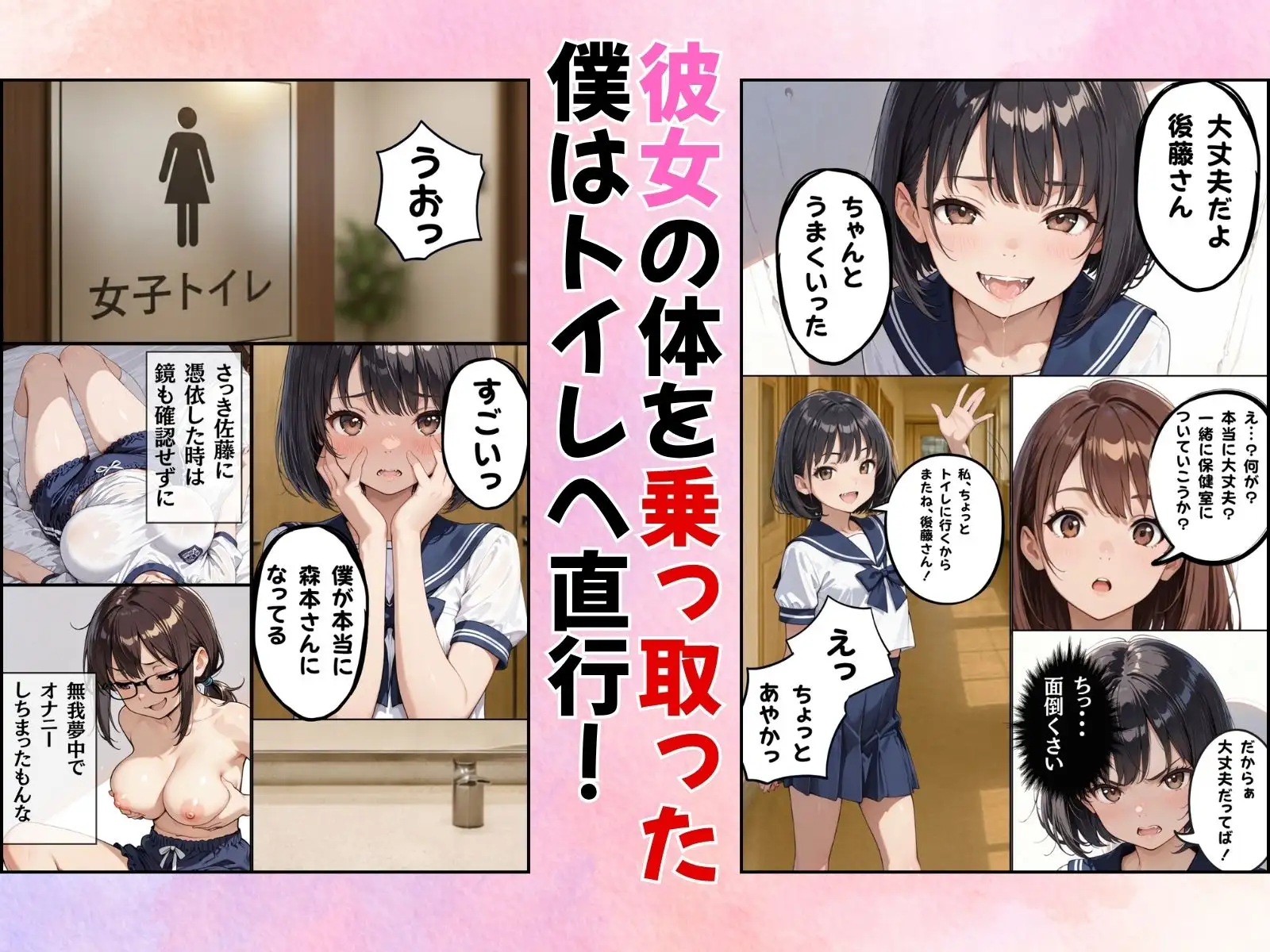 クラスのアイドルに憑依してむちゃくちゃオナニー＆セックスした話 サンプル画像 3