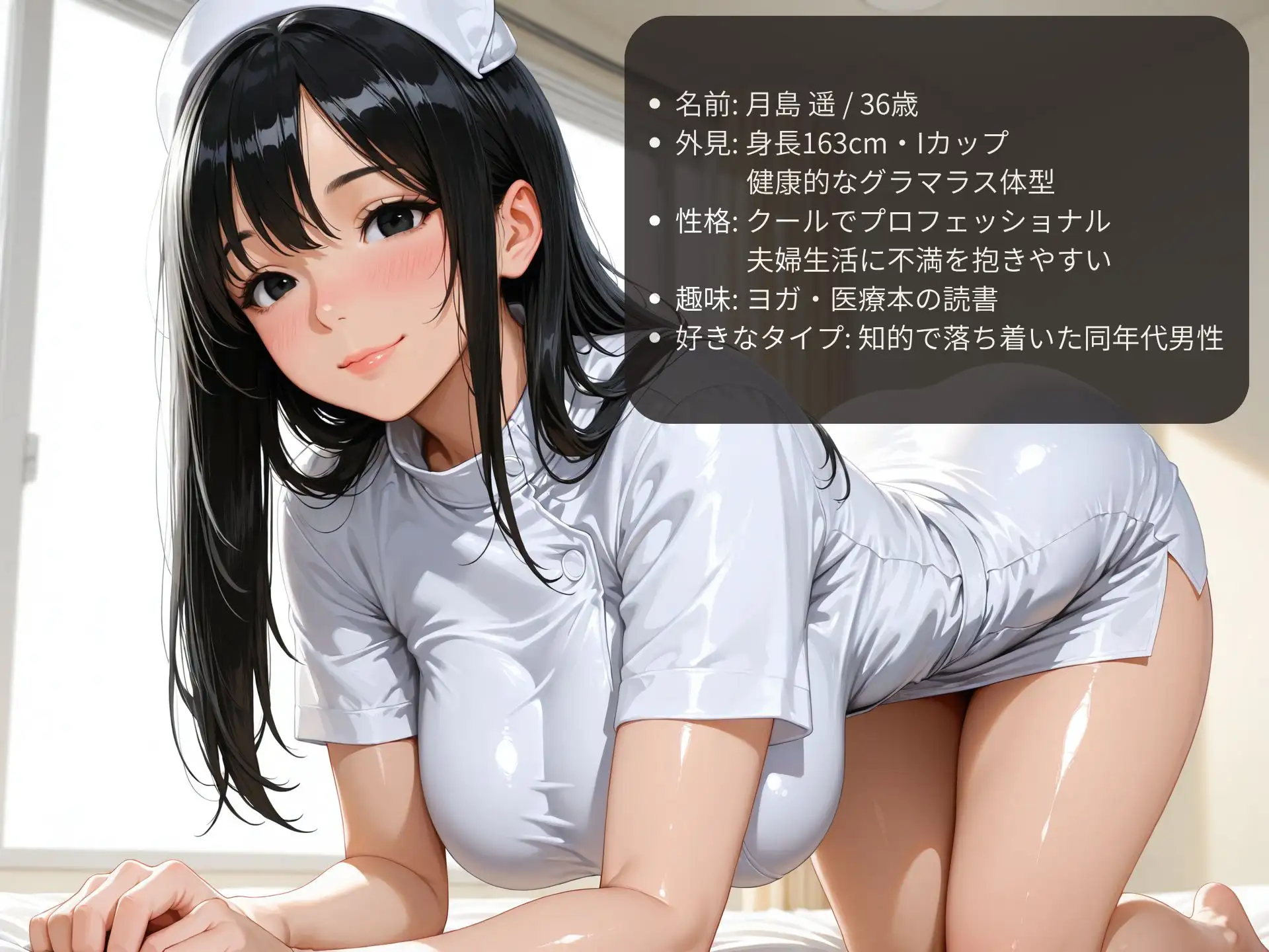 巨乳痴女ナースに誘惑されて不倫セックス サンプル画像 6