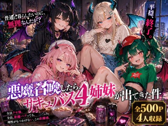 悪魔召喚したらサキュバス4姉妹が出ていた件
