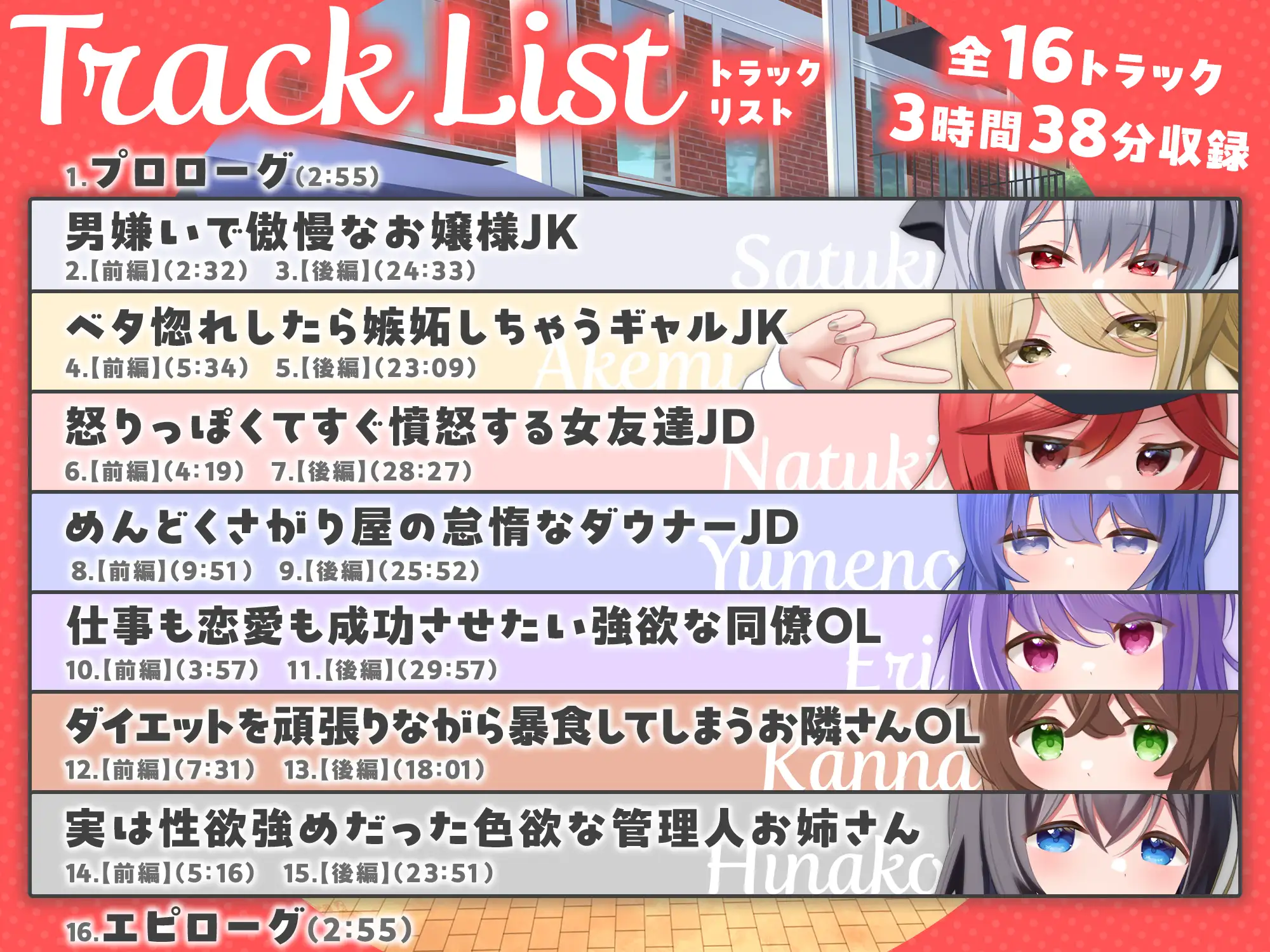 【7周年記念作品/7人オムニバス作品/3時間越え】縁結び荘へようこそ-アパートに住む7人の住人と甘々エッチする話【バイノーラル】_2