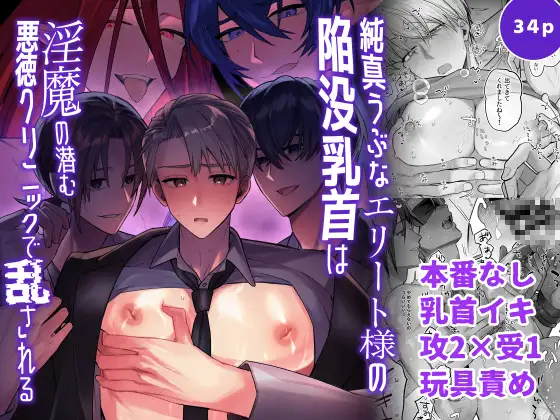 純真うぶなエリート様の陥没乳首は淫魔の潜む悪徳クリニックで乱されるのメイン画像
