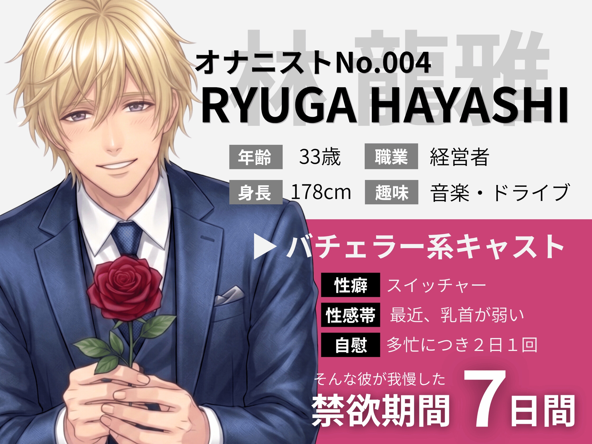 【 THE FIRST SHAKE 】禁欲7日後の本気オナニー / cast.林龍雅「あっだめ♡でちゃう!!」ハイスペ社長の寸止めカウント大量潮吹き噴射ショー実演-2画像